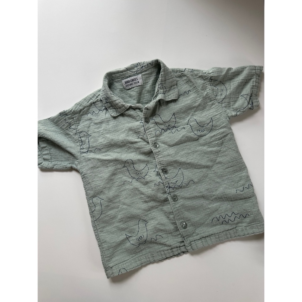 VGUC Bobo Choses scribble ducks camp shirt 4/5y